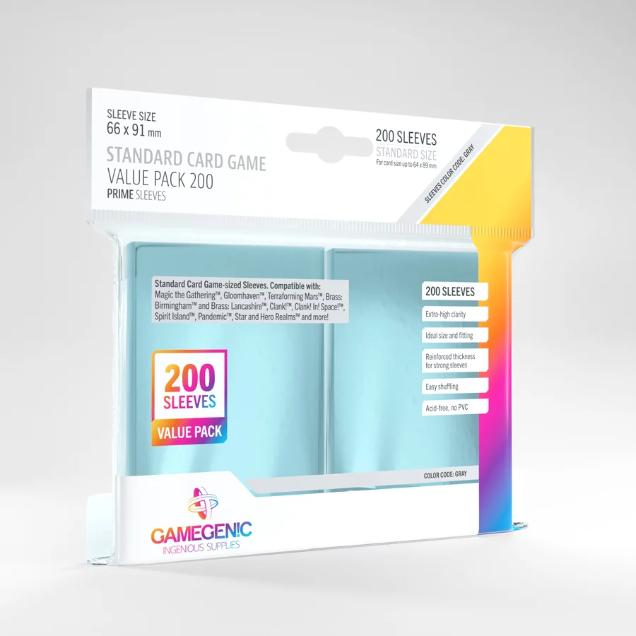 Gamegenic - Value Pack Standard Sleeves (200 ct.)