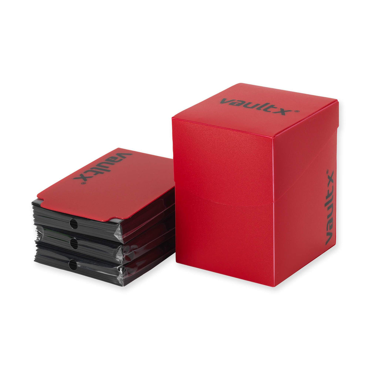 Vault X - Large Deck Box with 150 Sleeves - Red