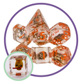 Mystery Dice Goblin - Spooky Collection - Skull Gold Inclusion Dice Set