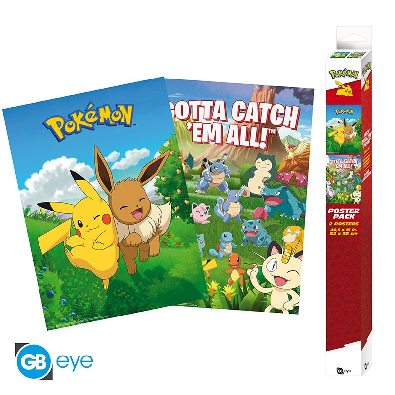 Pokemon - Set 2 Posters Chibi 52x38 - Environments