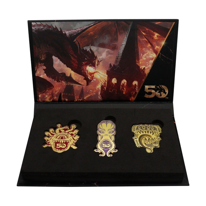 Dungeons & Dragons: 50th Anniversary Set of 3 Pin Badges