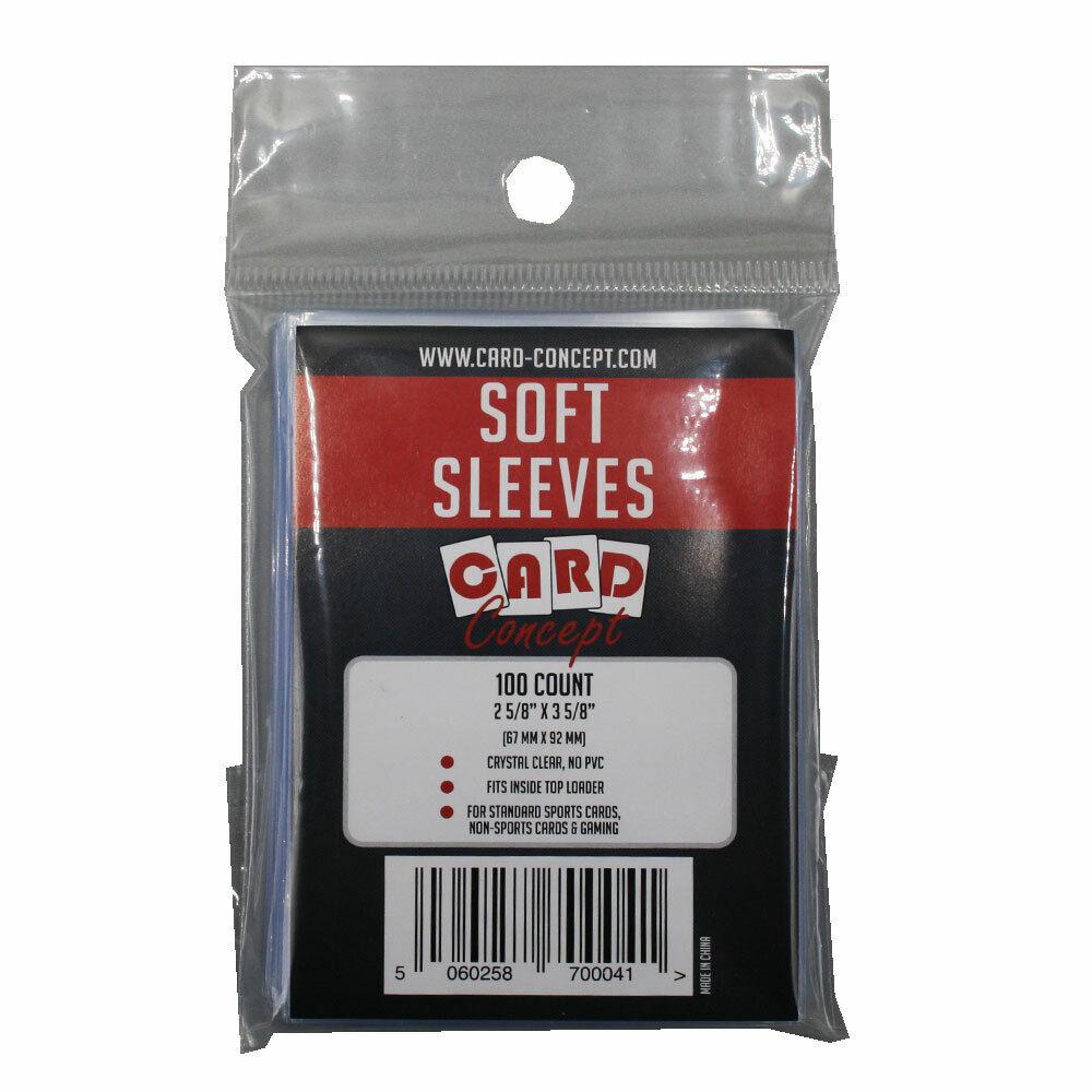 Card Concept - 100 Clear Soft Sleeves