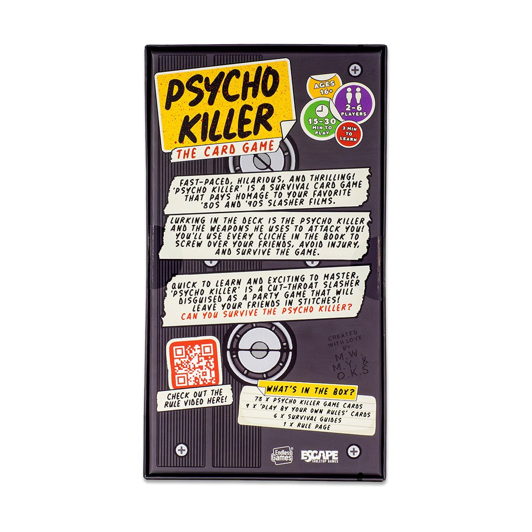 Psycho Killer A Card Game For Psychos