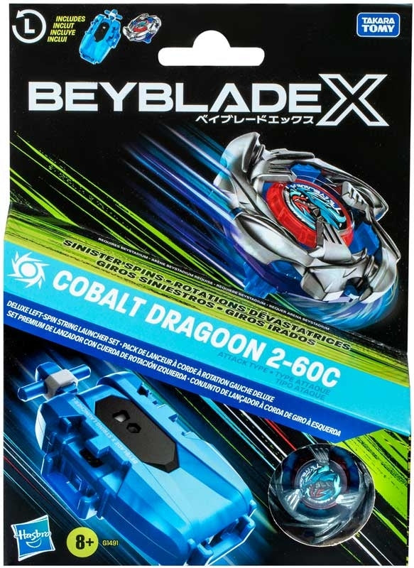 Beyblade X - Deluxe Launcher And Top - Cobalt Dragoon 2-60C