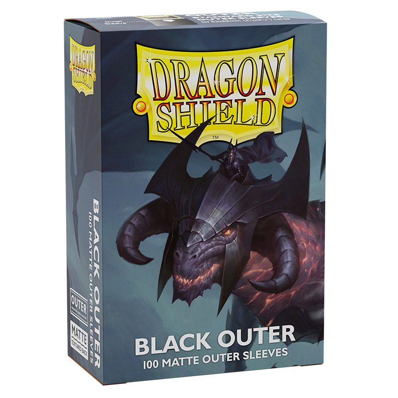 Dragon Shield - Standard Outer Sleeves 100pk – Matte Black