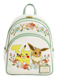 Loungefly - Pokemon Pikachu & Eevee Floral Mini Backpack