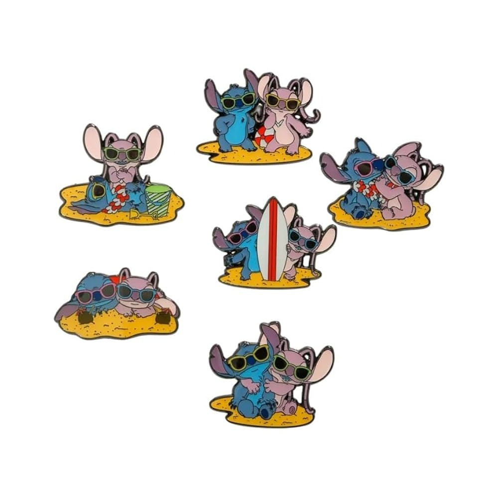 Loungefly - Blind Box Enamel Pins - Stitch & Angel Beach