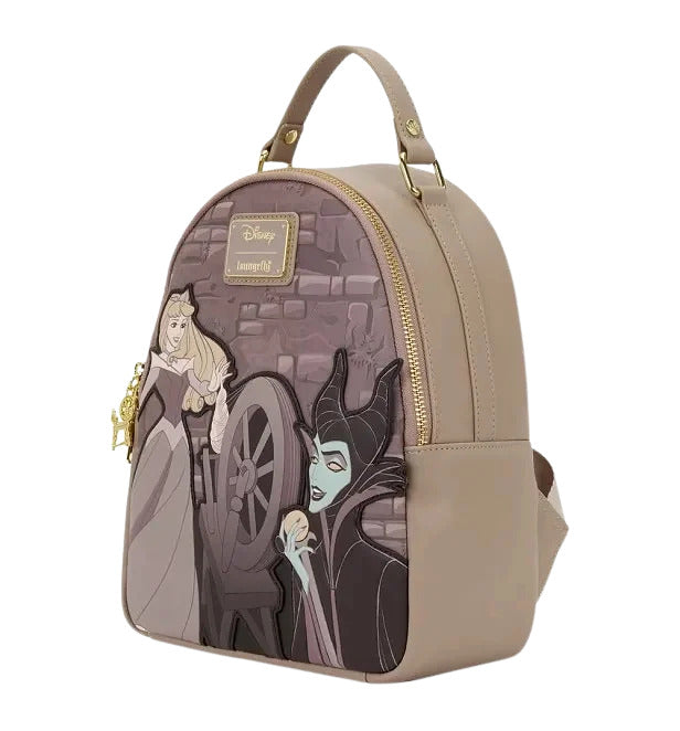 Loungefly - Sleeping Beauty Spinning Wheel Mini Backpack