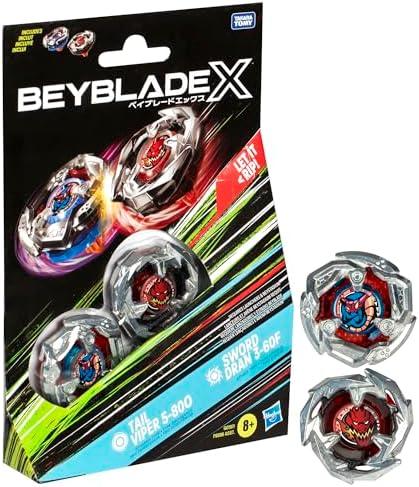 Beyblade X - Tail Viper 5-80O & Sword Dran 3-60F